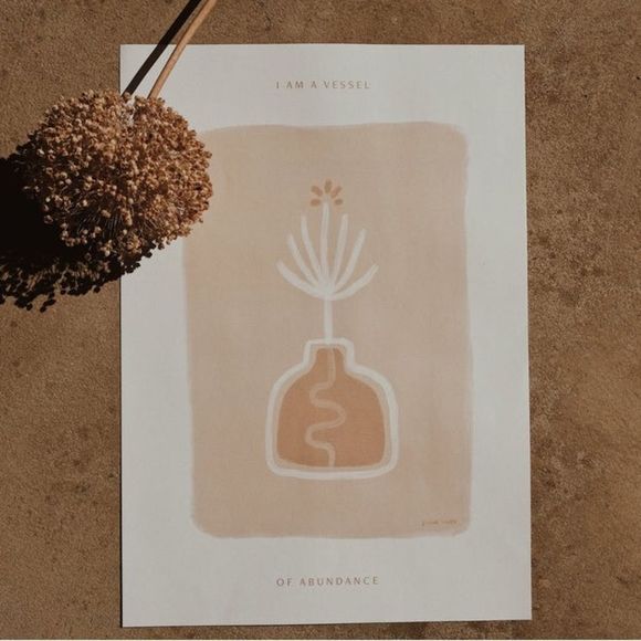 Linda Pappa Other - LINDA PAPPA “I AM A VESSEL OF ABUNDANCE” ART PRINT